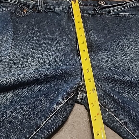 Chaps Denim Straight Fit Mens Jeans 40x30 Classic Blue Cotton - Picture 6 of 7